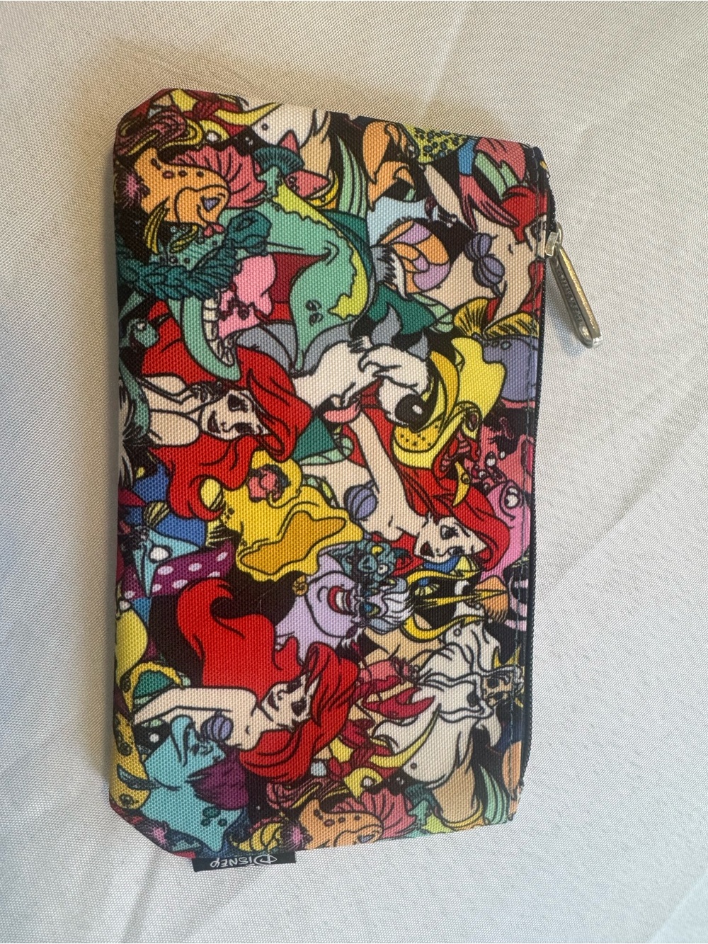 Disney Multicolor Little Mermaid Zip Accessory Bag